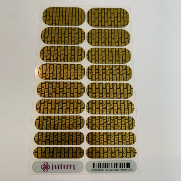 Green Bay Packers Jamberry Nail Art Wraps, NWT, NFL Football Team, NAS Nail Art - Picture 5 of 10